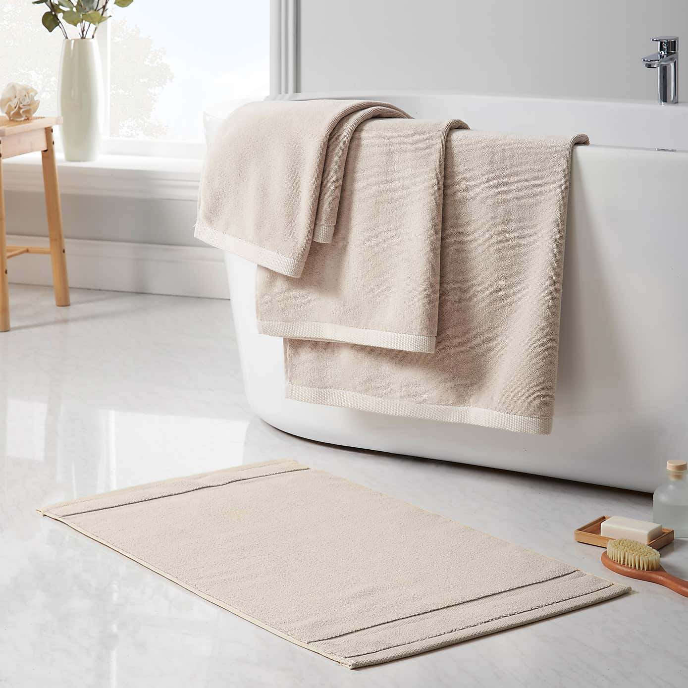 Turkish Luxury Heavyweight Cotton Bath Mat