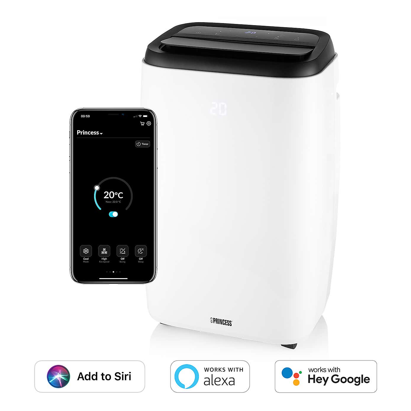 Princess Smart Air Conditioner with App Control