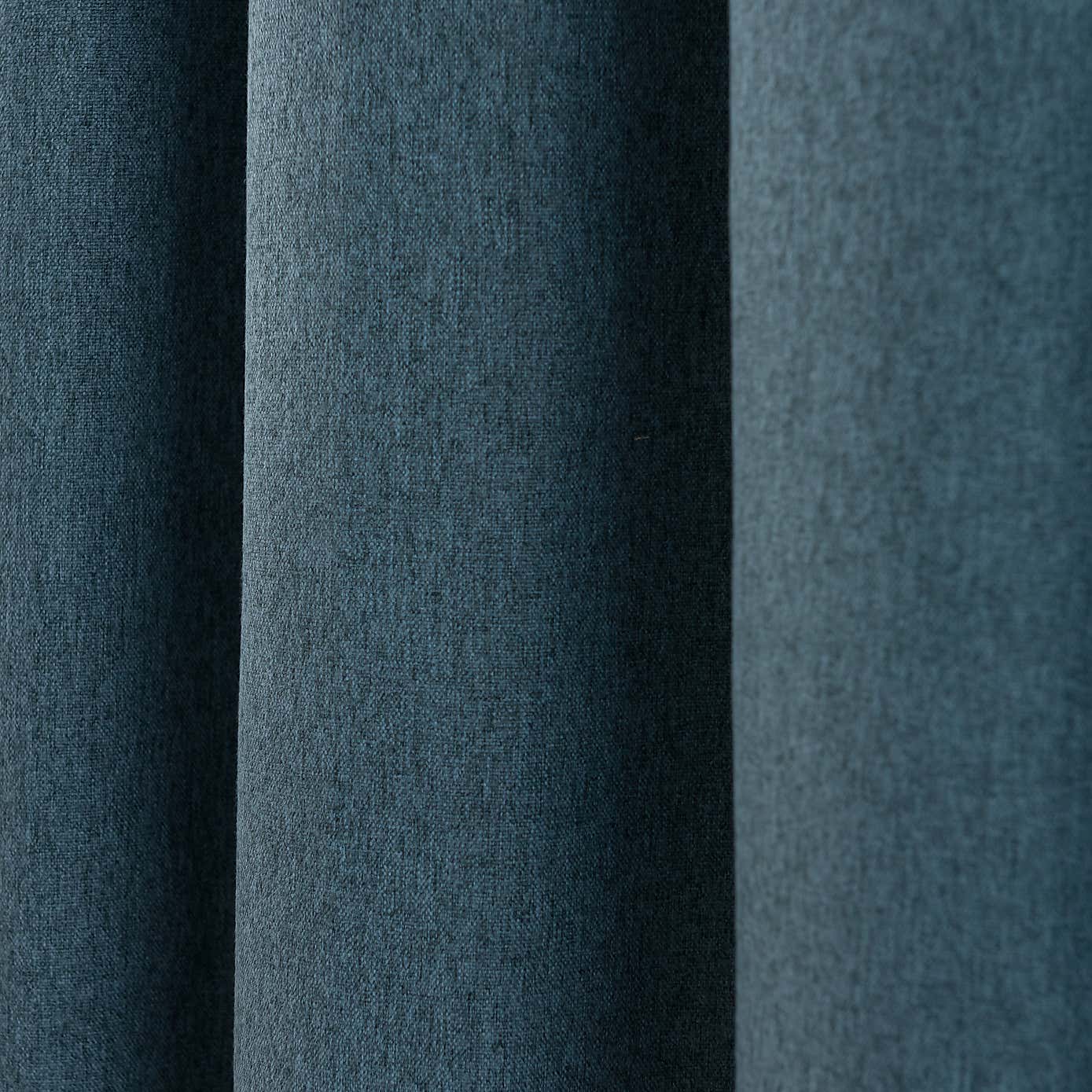 Luna Brushed Blackout Pencil Pleat Curtains