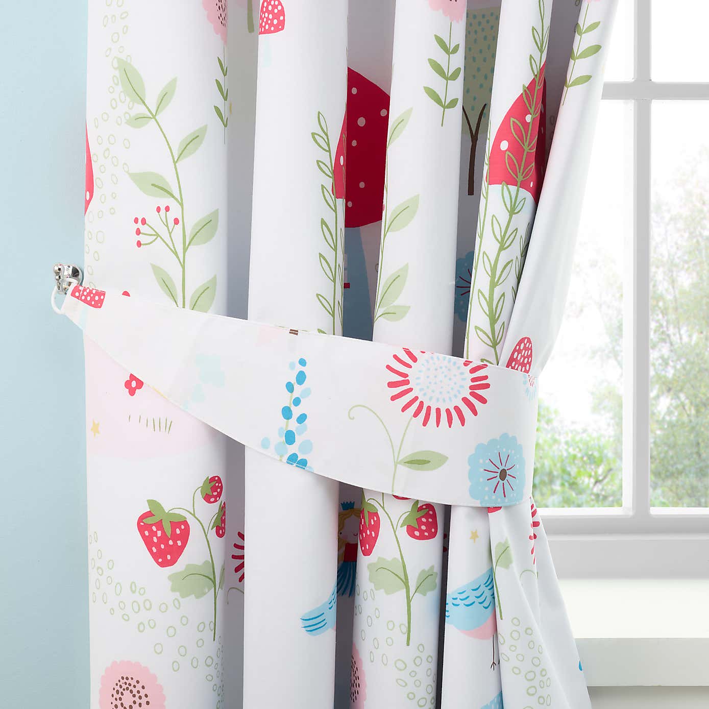 Toadstool Fairies Blackout Eyelet Curtains