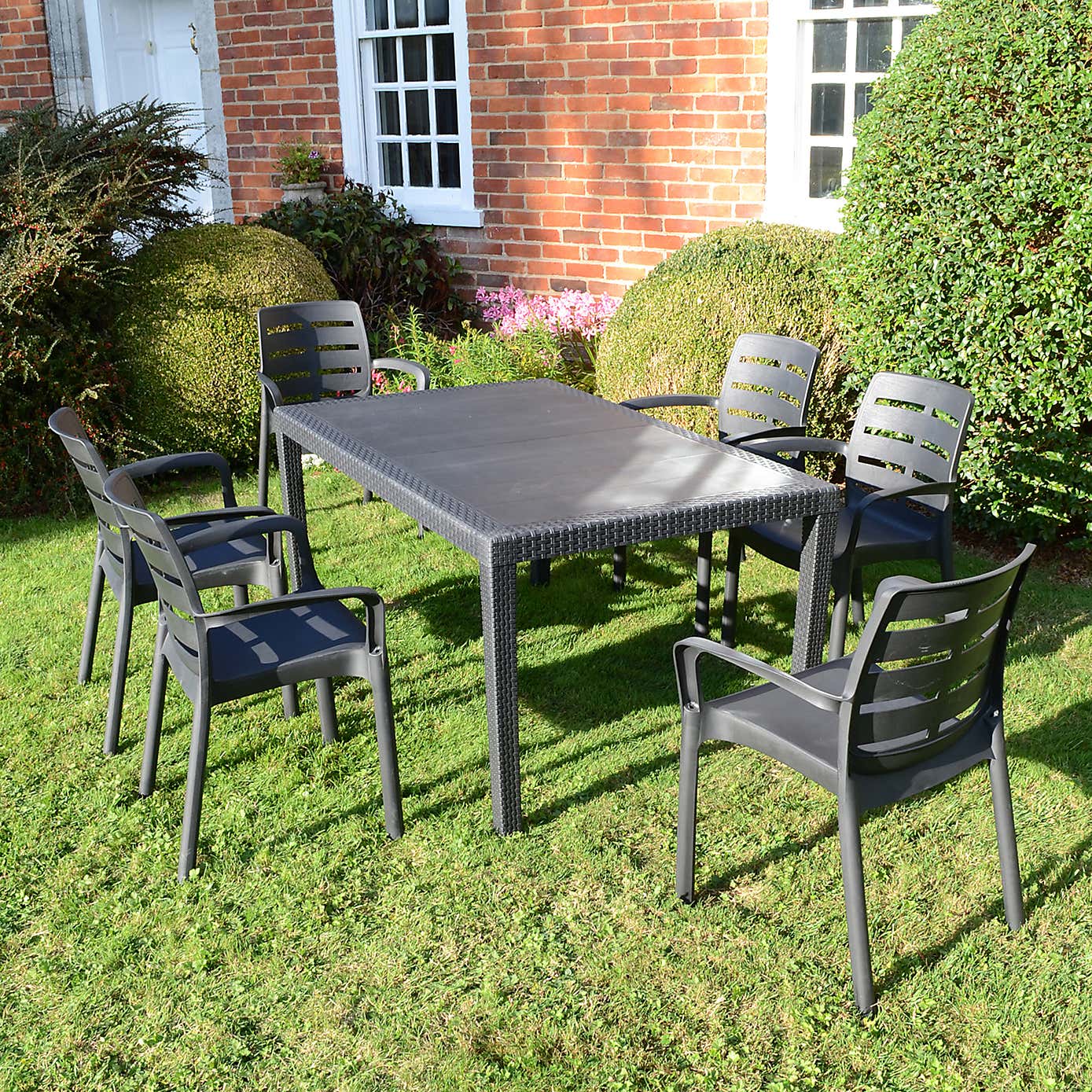 Trabella Salerno 6 Seat Dining Set with Siena Chairs