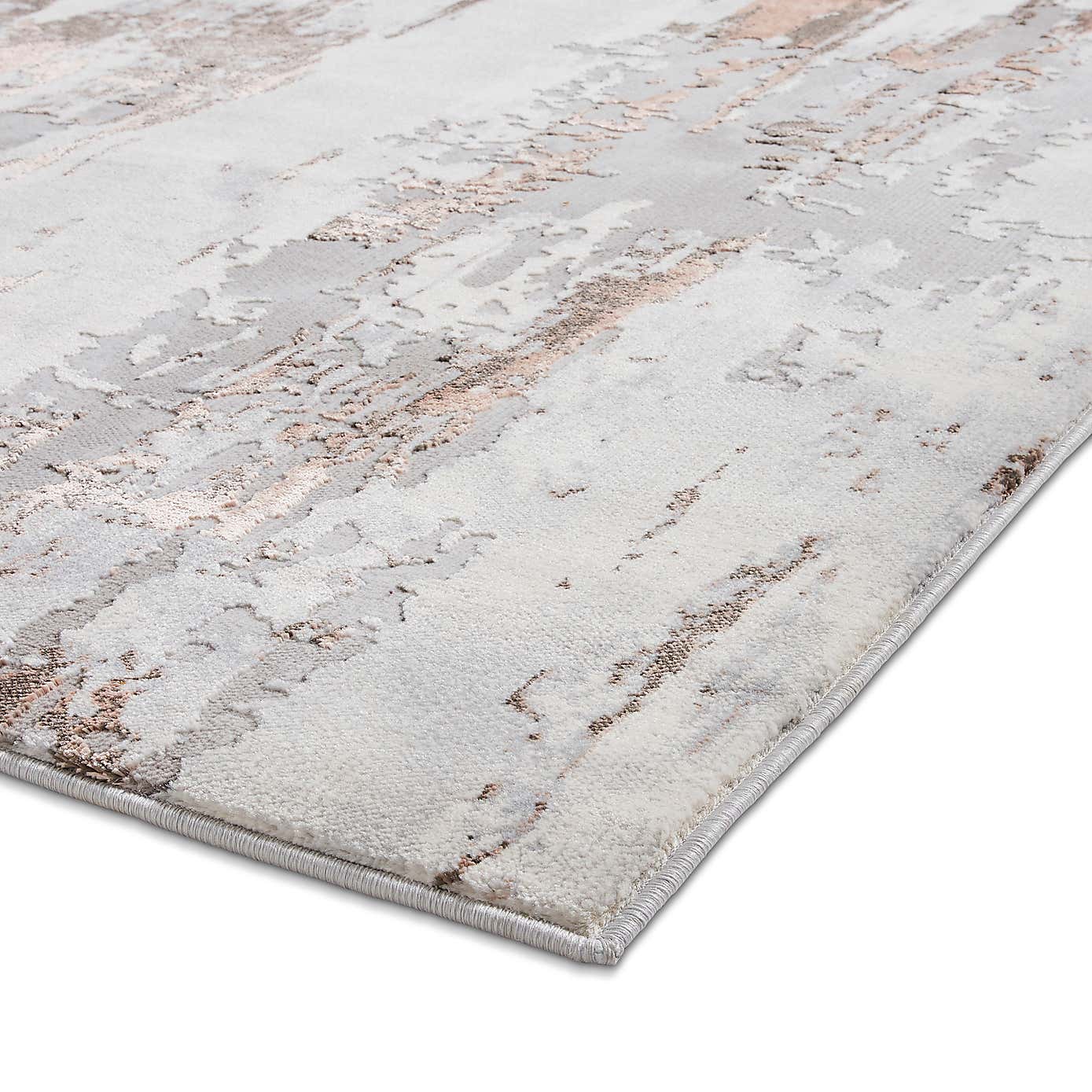 Apollo Marble Effect Washable Rug