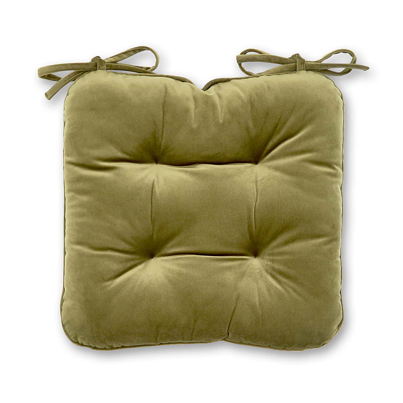 Velour Seat Pad Green