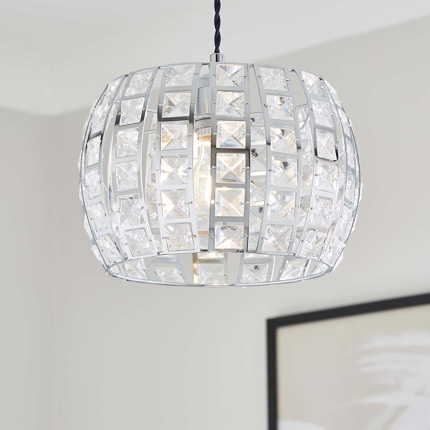 West End Chrome Easy Fit Pendant