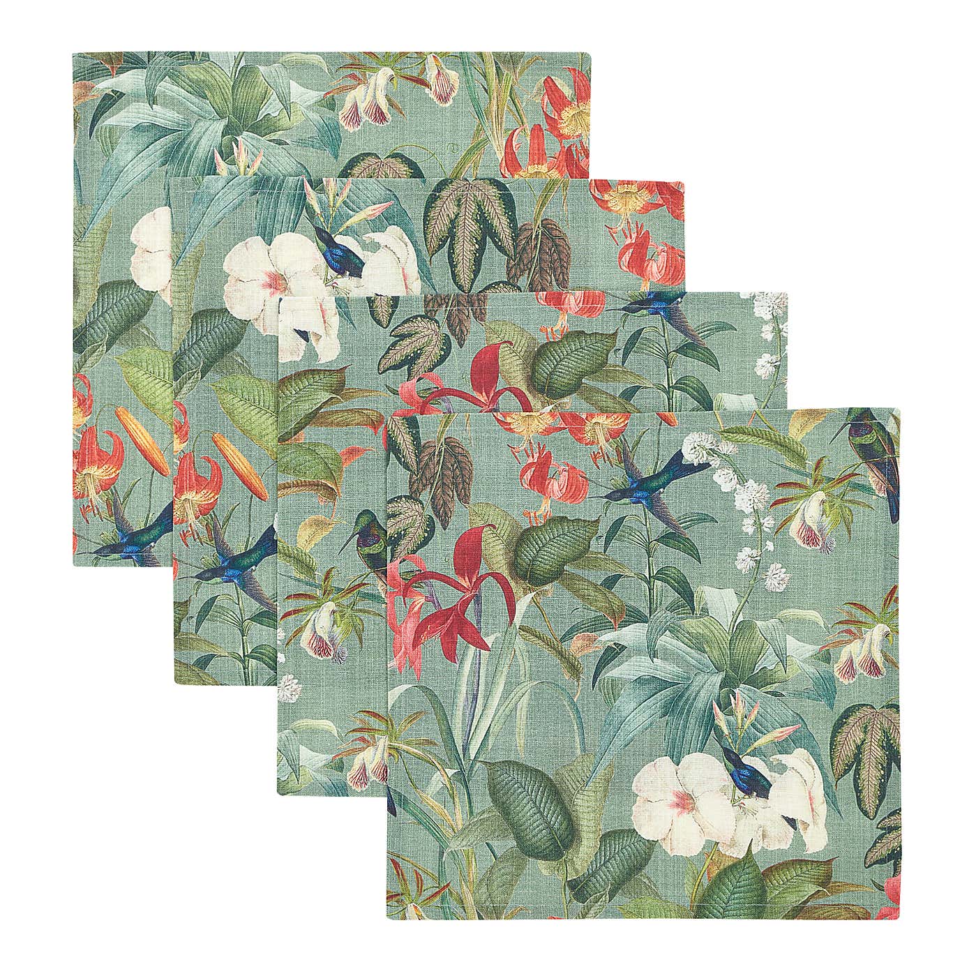 Botanical Birds Napkins 4pck