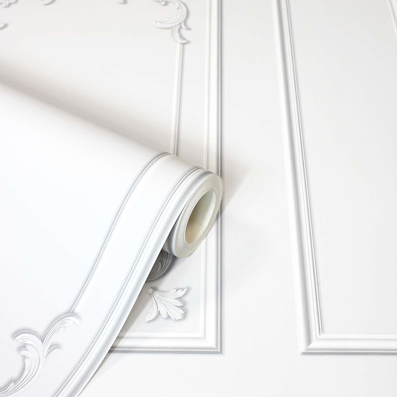 Ornate Panelling Flat Wallpaper