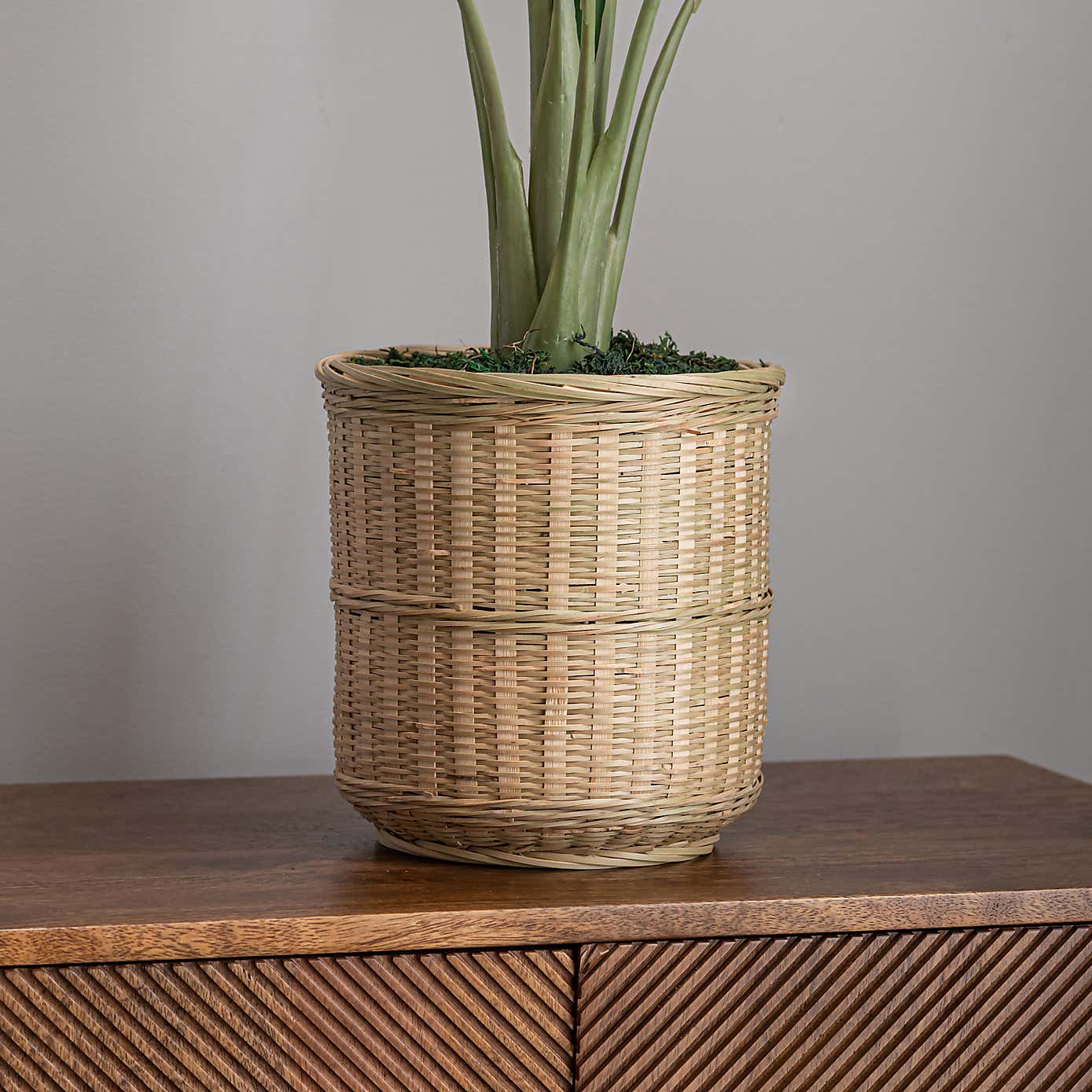 Artificial Banana Plant in Bamboo Plant Pot