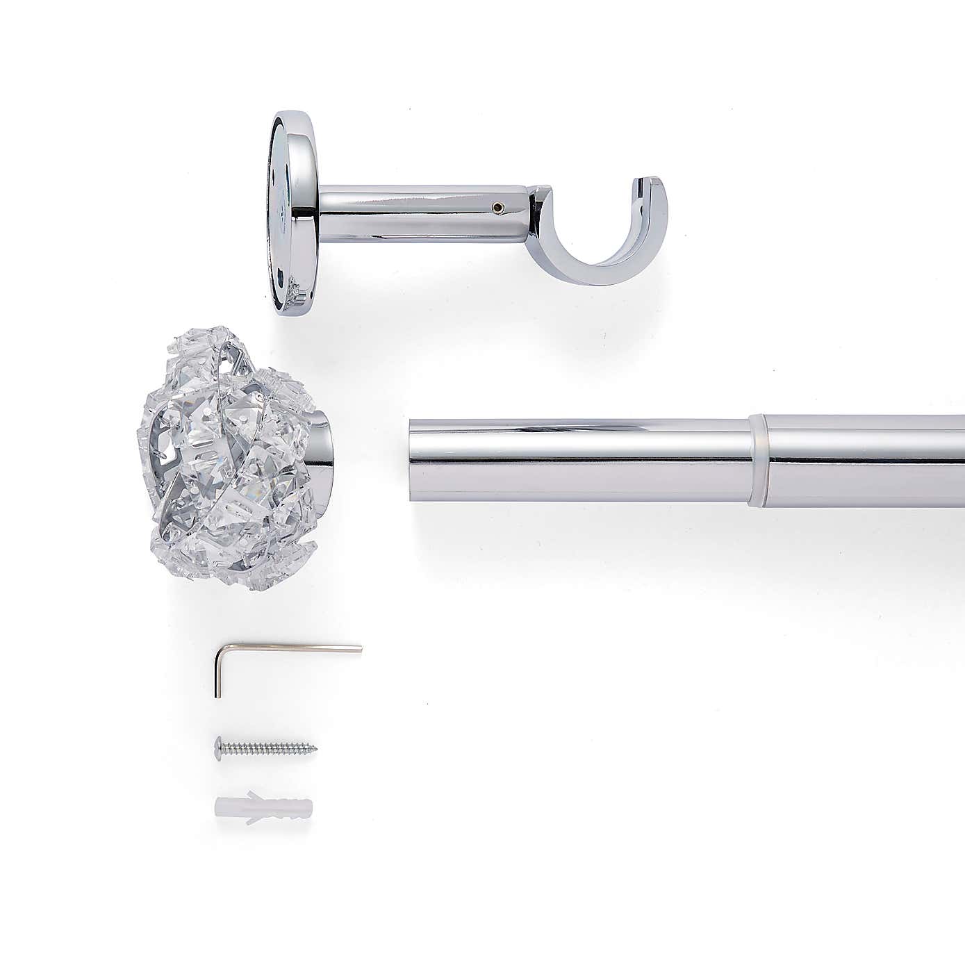 Cecile Extendable Metal Eyelet Curtain Pole