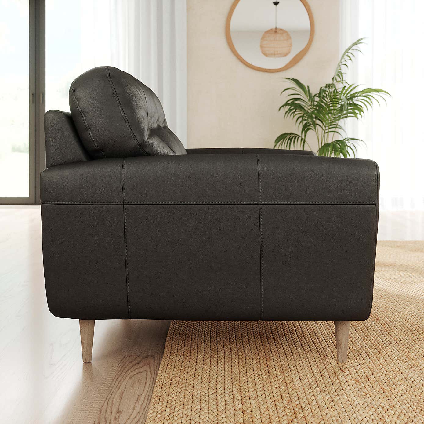 Sven Vintage Leather Snuggle Chair