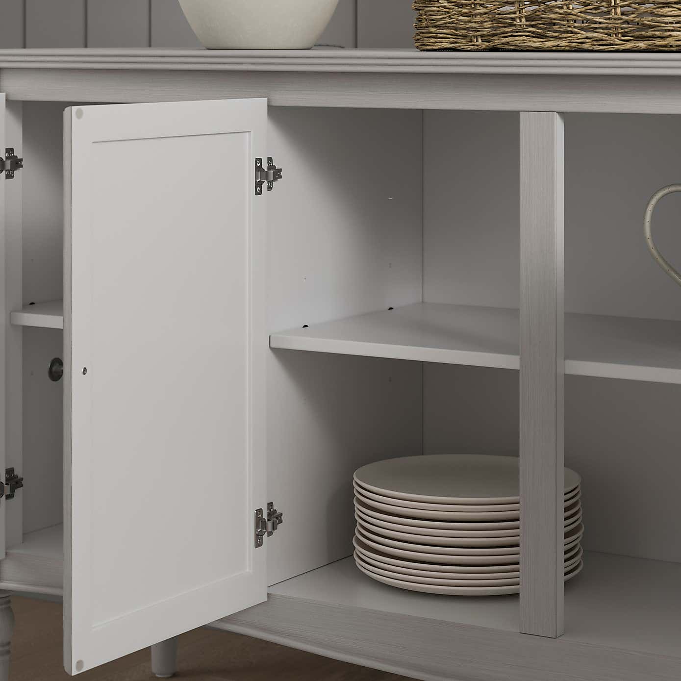 Ariella Large Sideboard, Warm Stone