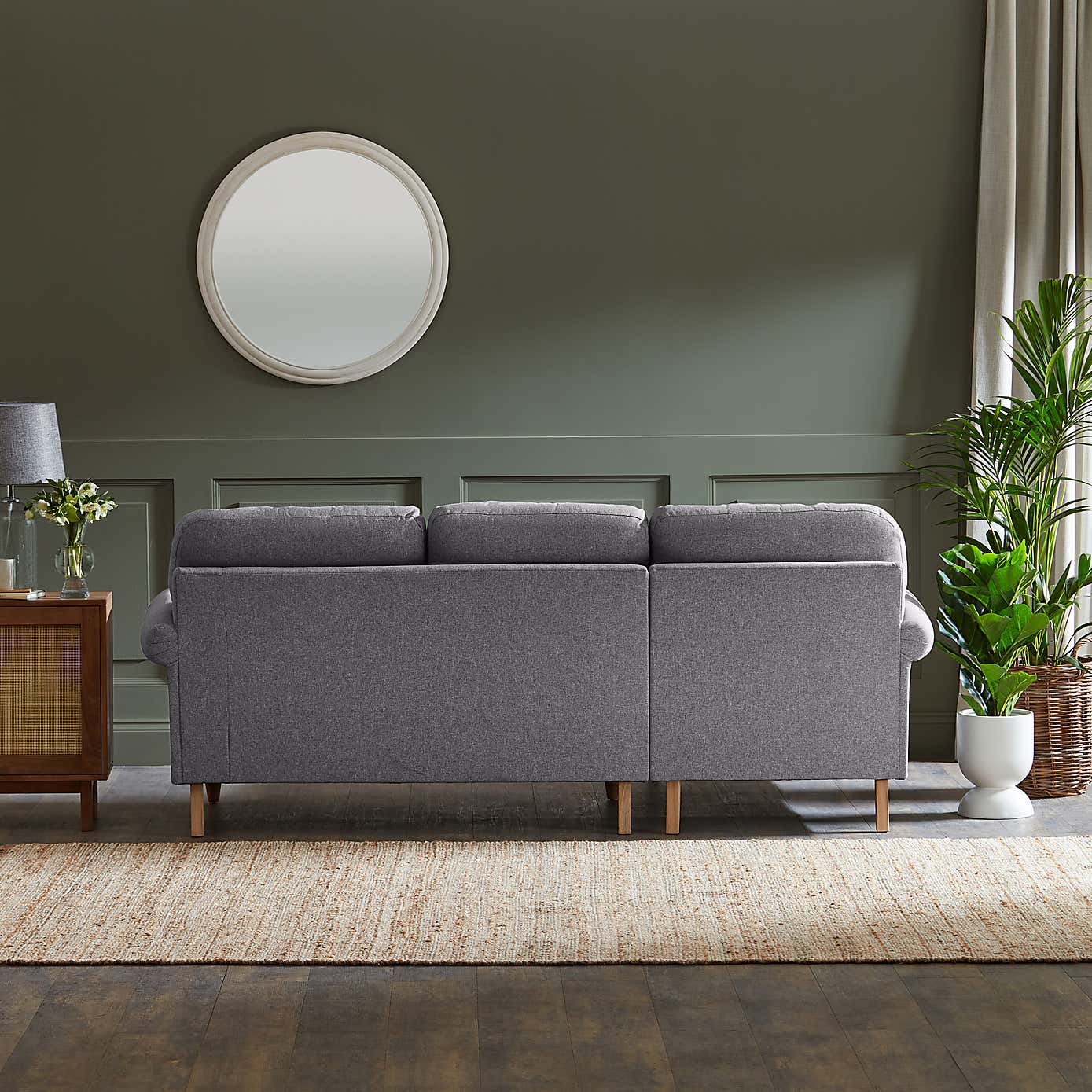Jolene Soft Texture Corner Chaise Sofa