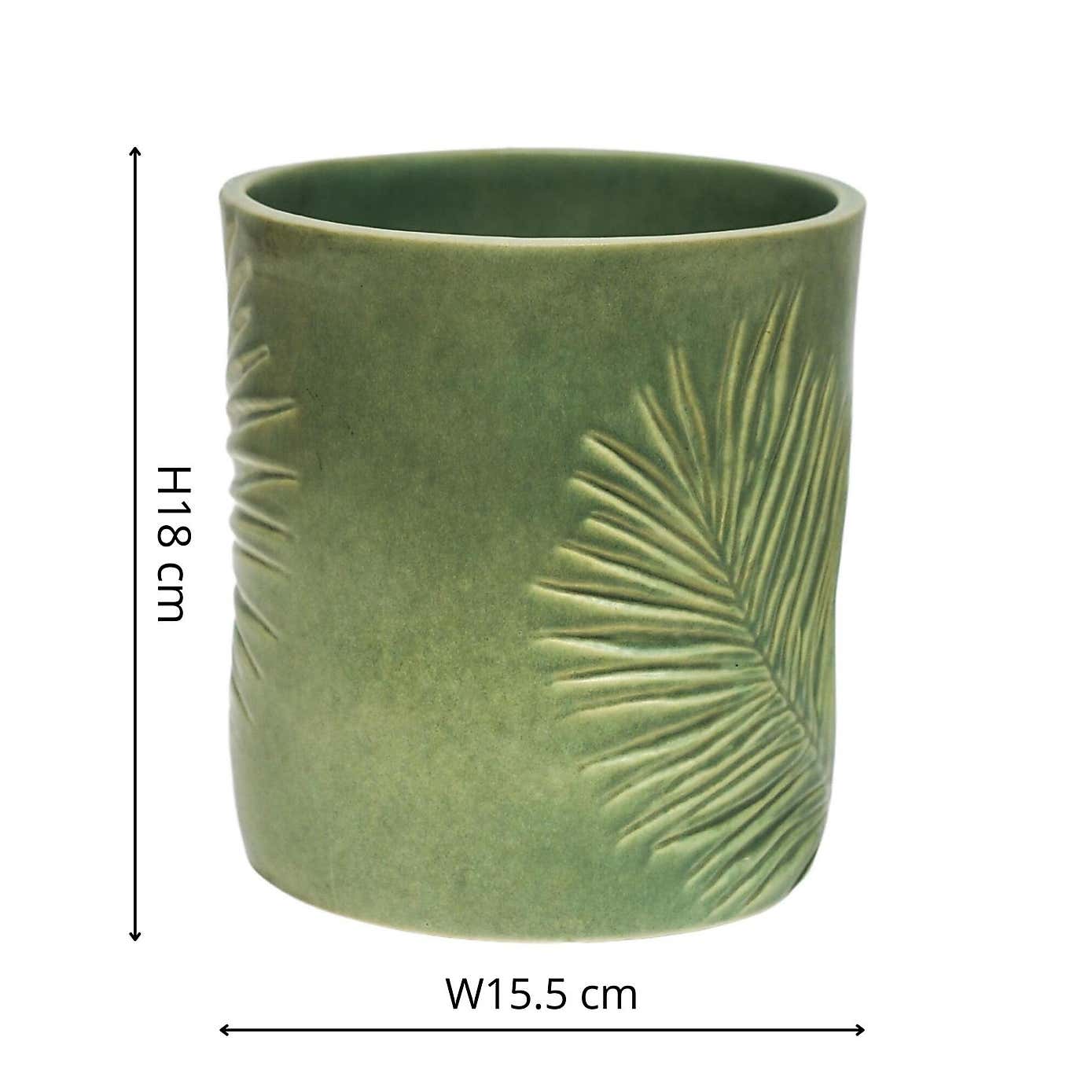 Kew Stoneware Sago Palm Planter