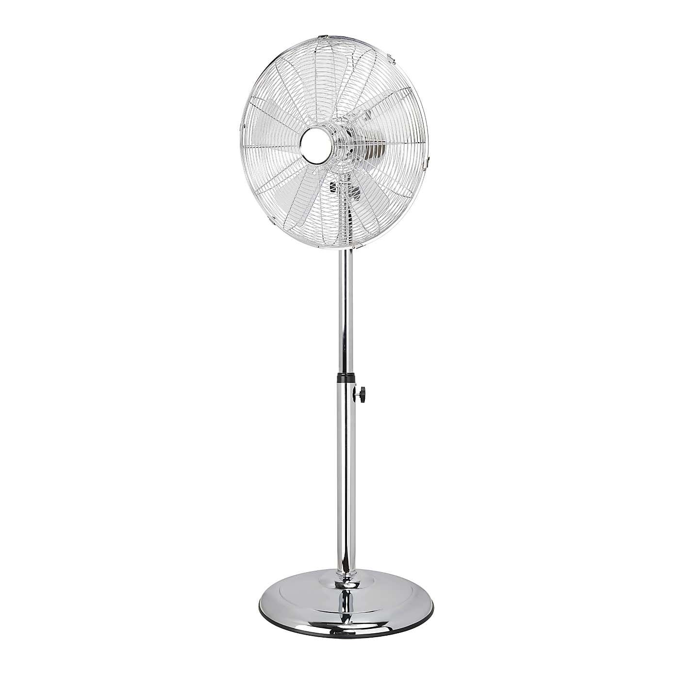 16" Chrome Pedestal Fan