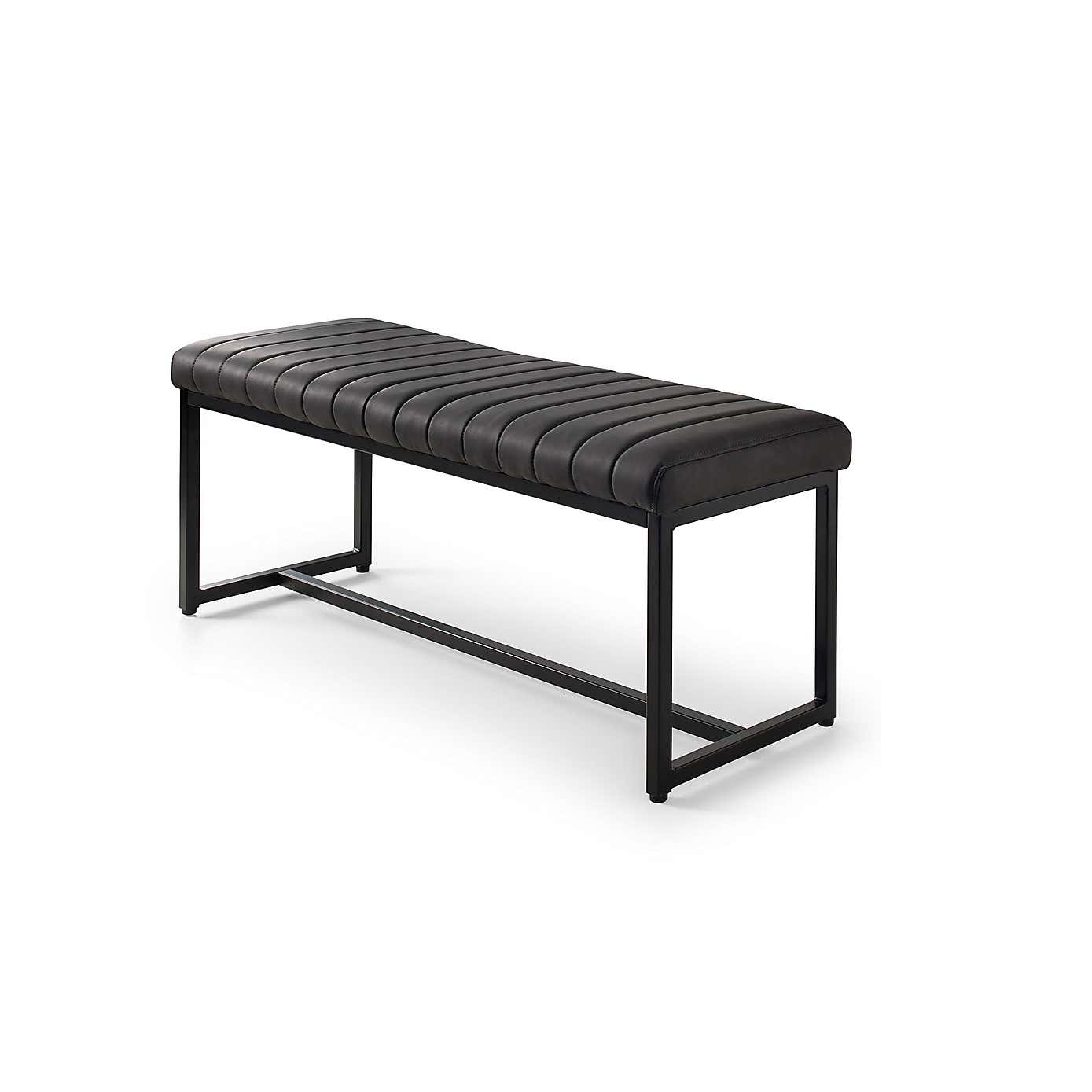 Brooklyn Rectangular Dining Table with 1 Soho Bench with 4 Soho Chairs