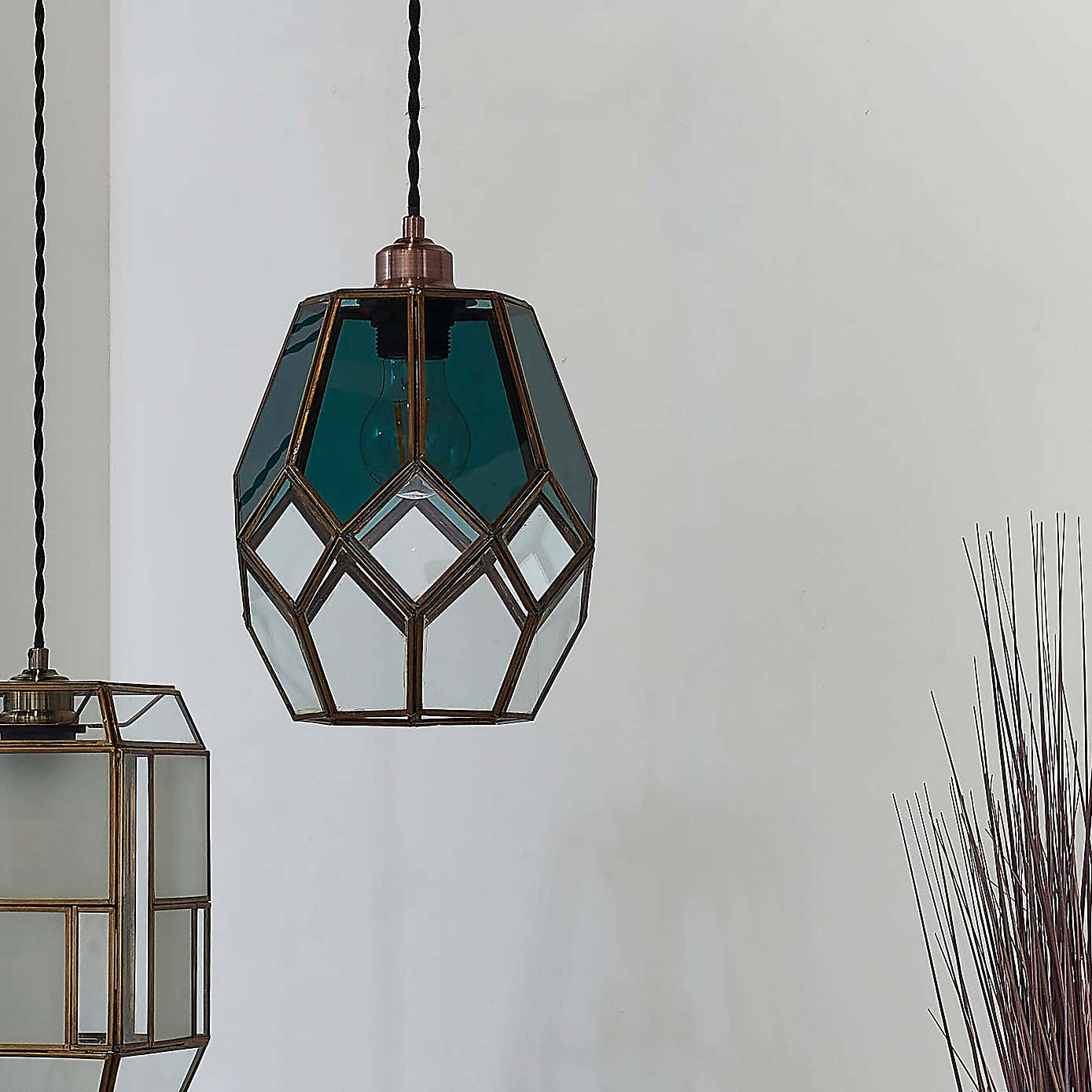 Vogue Eacham 1 Light Pendant Ceiling Fitting