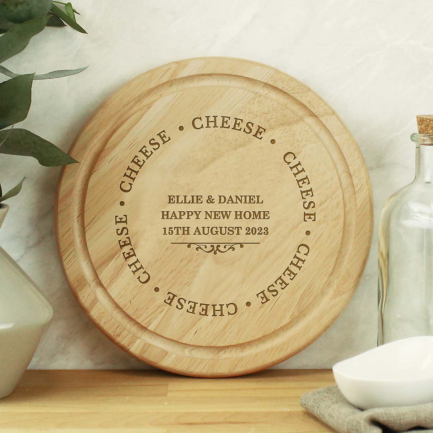 Personalised Cheese Wooden Chopping Board