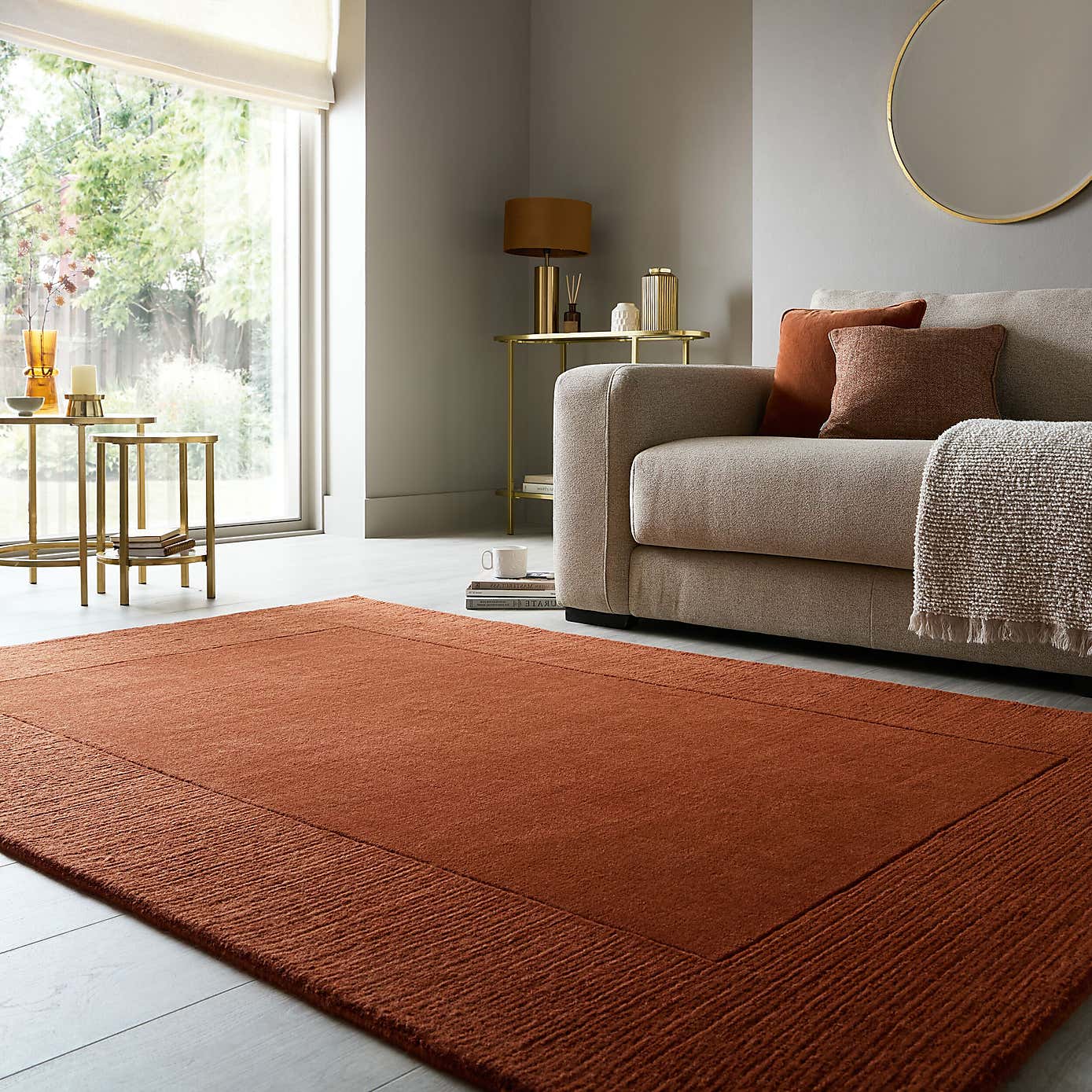 Boston Wool Border Rug