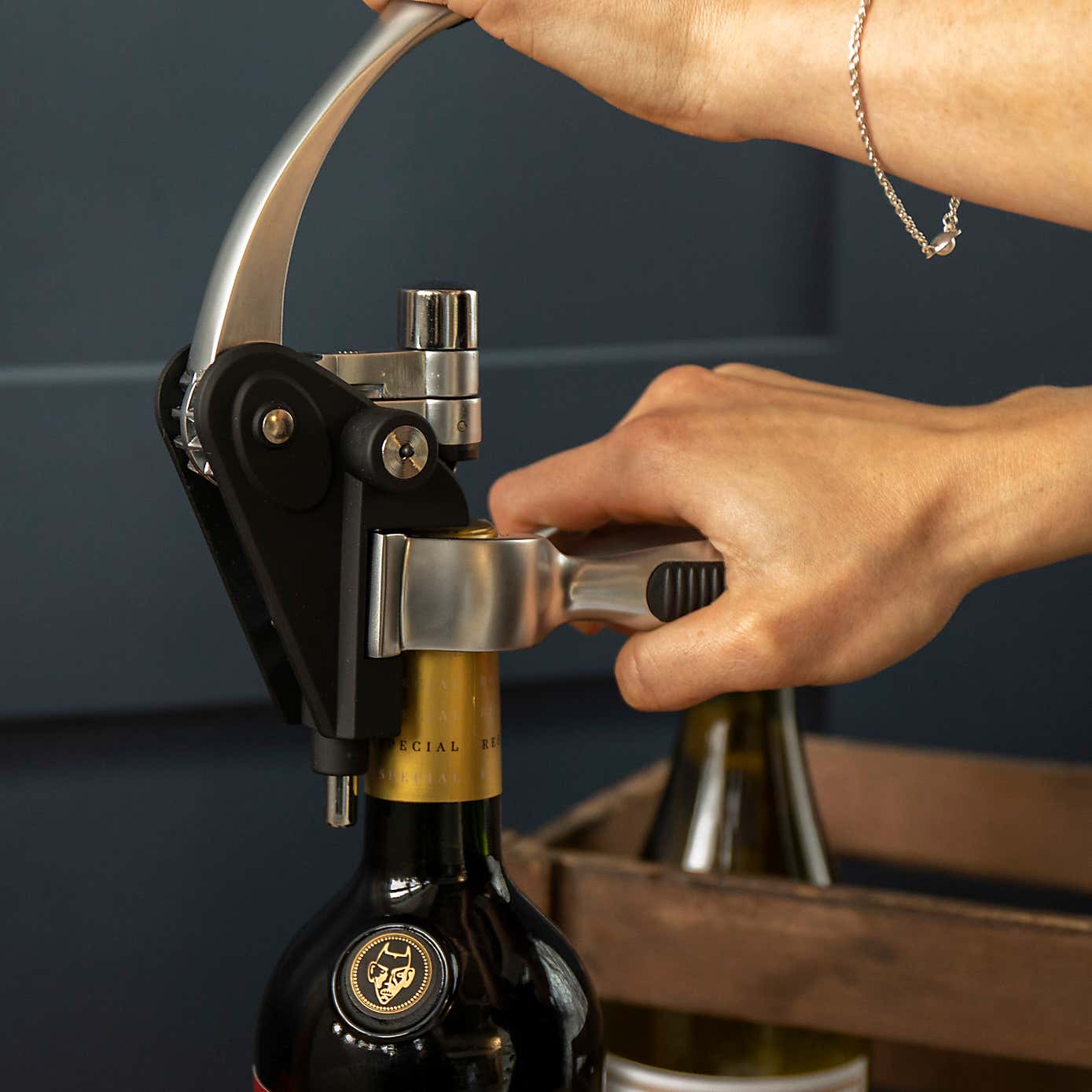 BarCraft Lever-Arm Corkscrew Set