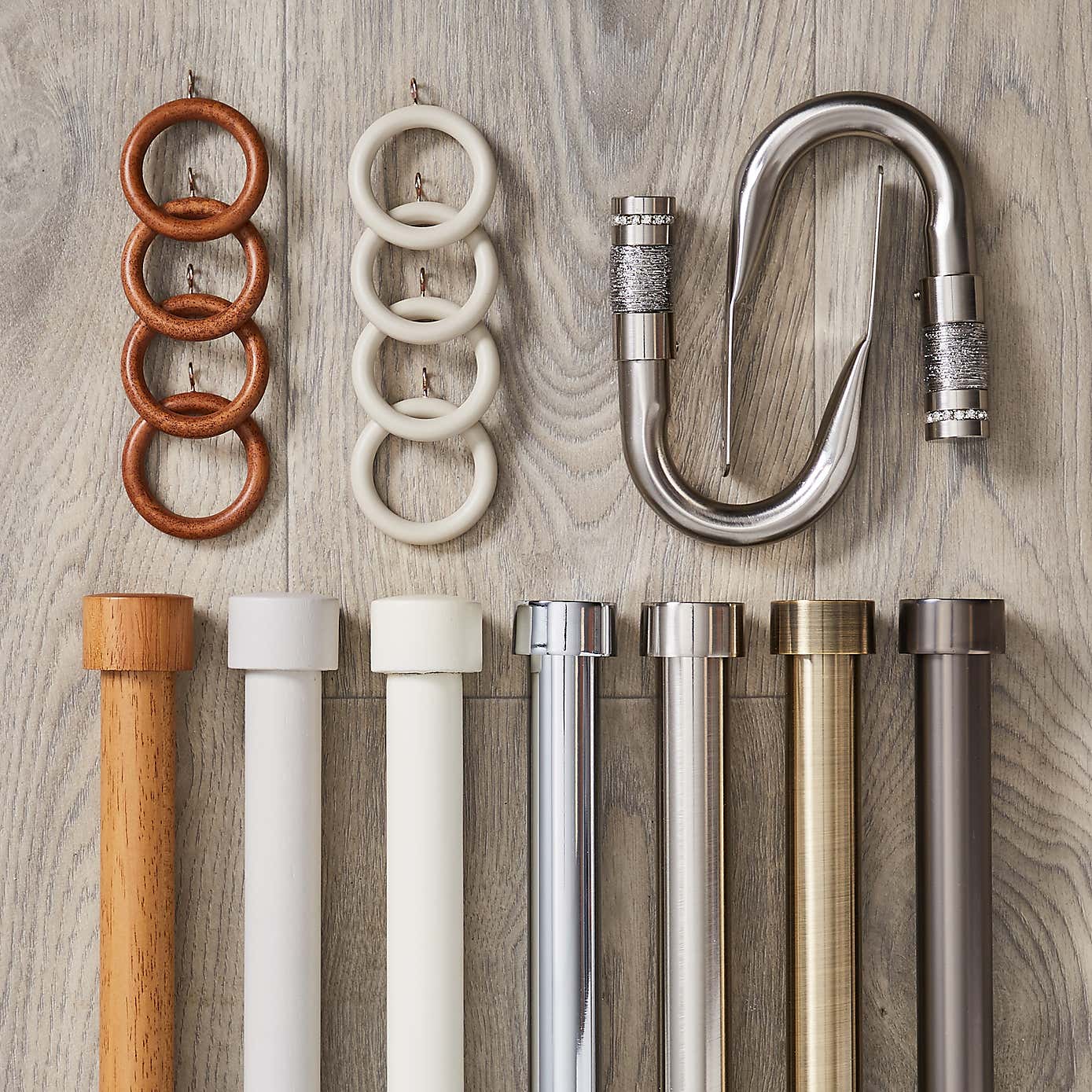 Trinity 28mm Wooden Eyelet Curtain Pole