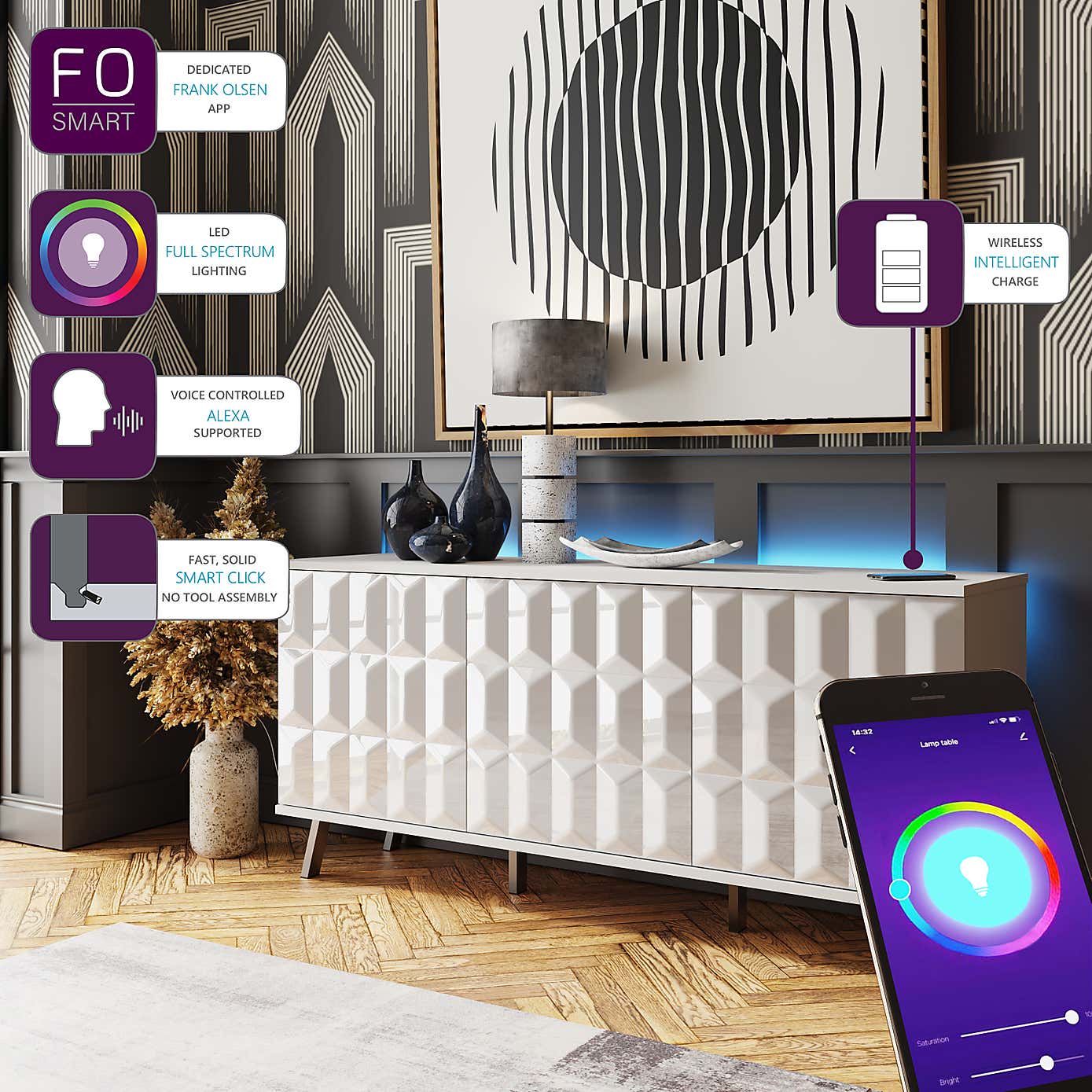 Elevate SMART LED Sideboard