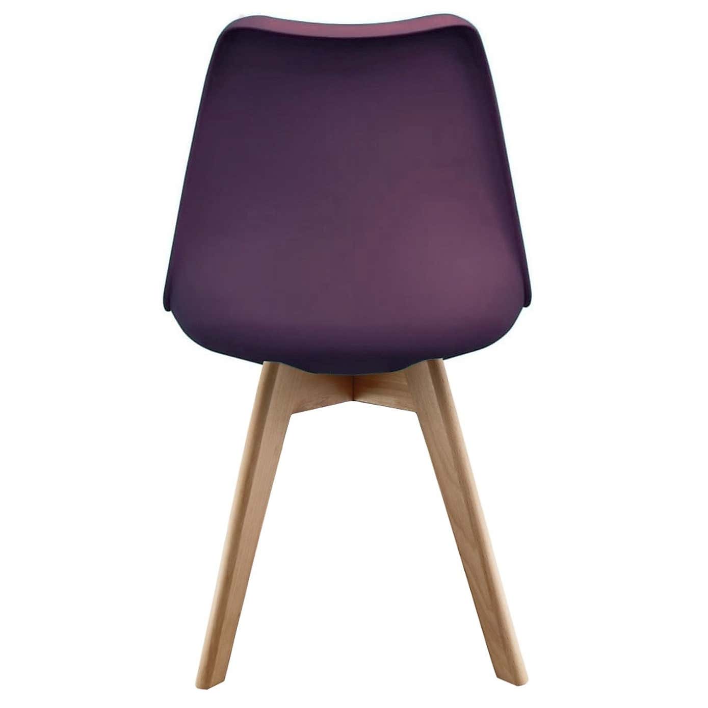 Fusion Living Soho Plastic Dining Chair with Squared Legs