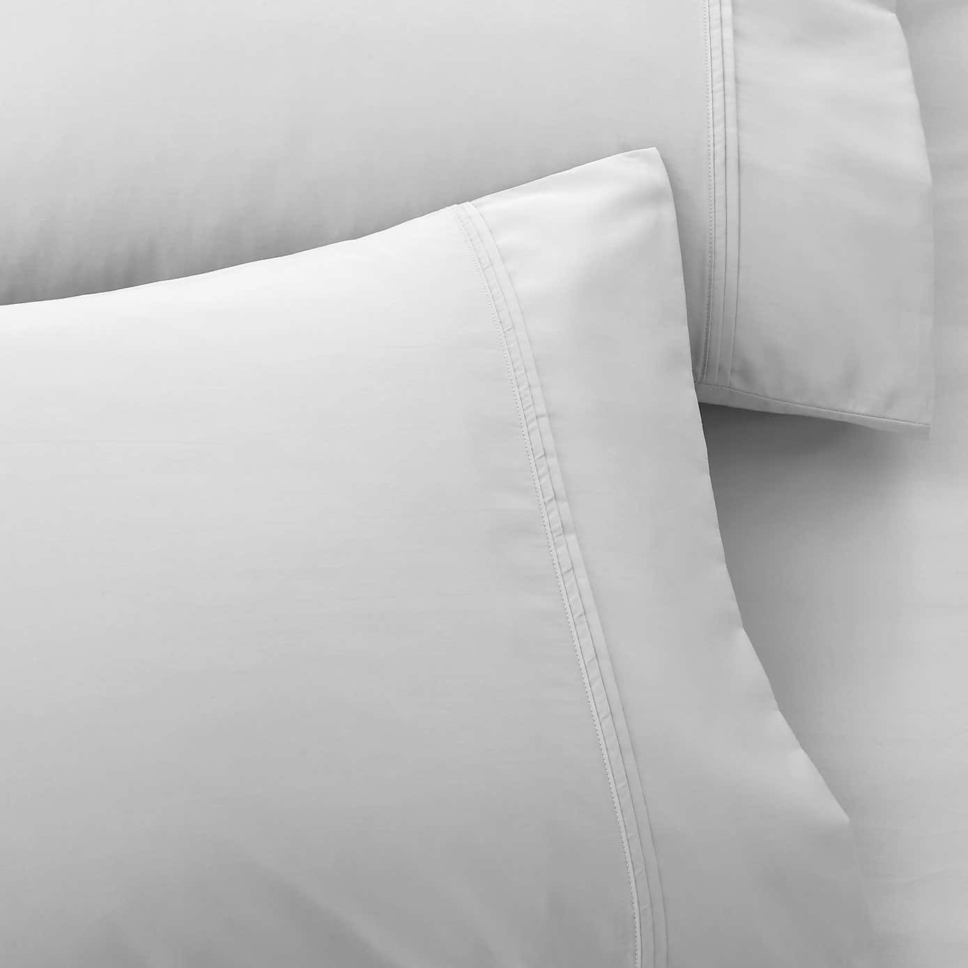 Dorma 500 Thread Count 100% Cotton Satin Plain Cuffed Pillowcase