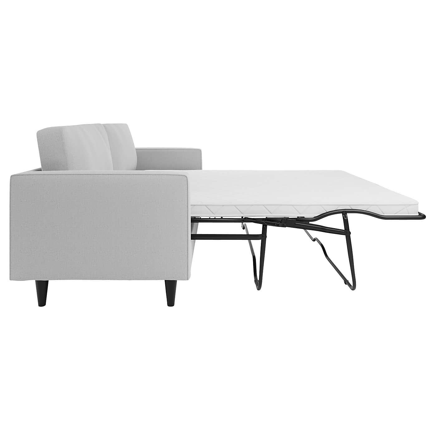 Zoe Light Grey Boucle 3 Seater Double Sofa Bed