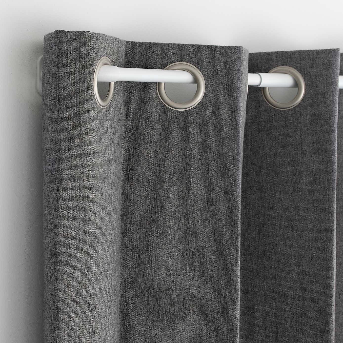 Room Darkening Blackout 25/28mm Metal Extendable Curtain Pole