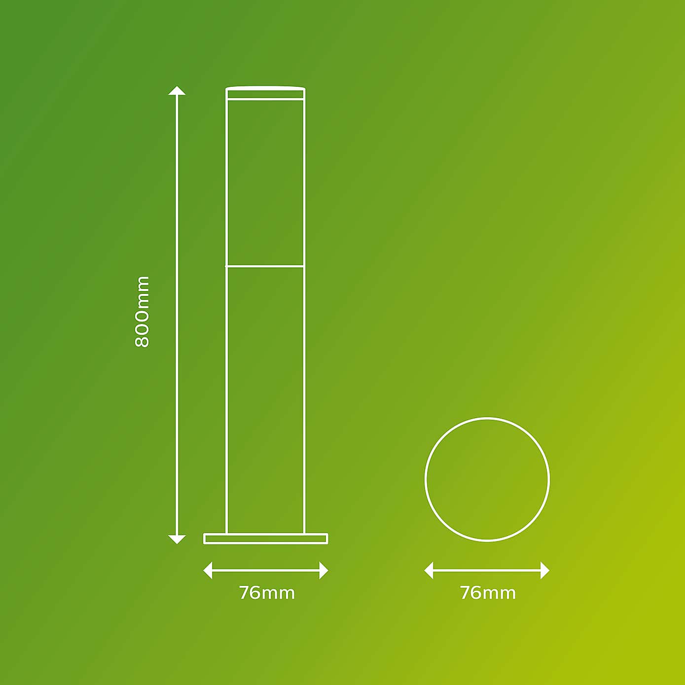Philips Uthrecht Integrated LED Outdoor Post Light