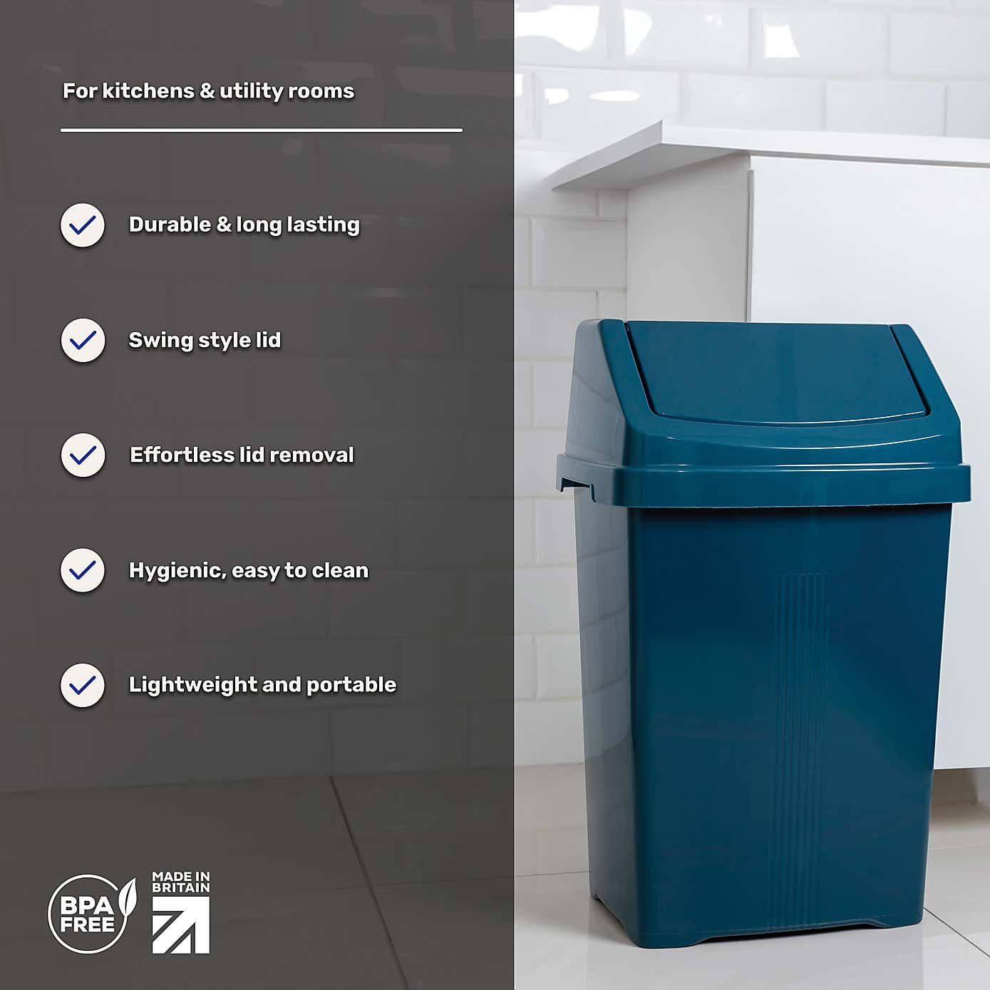 Wham Casa 50L Swing Bin