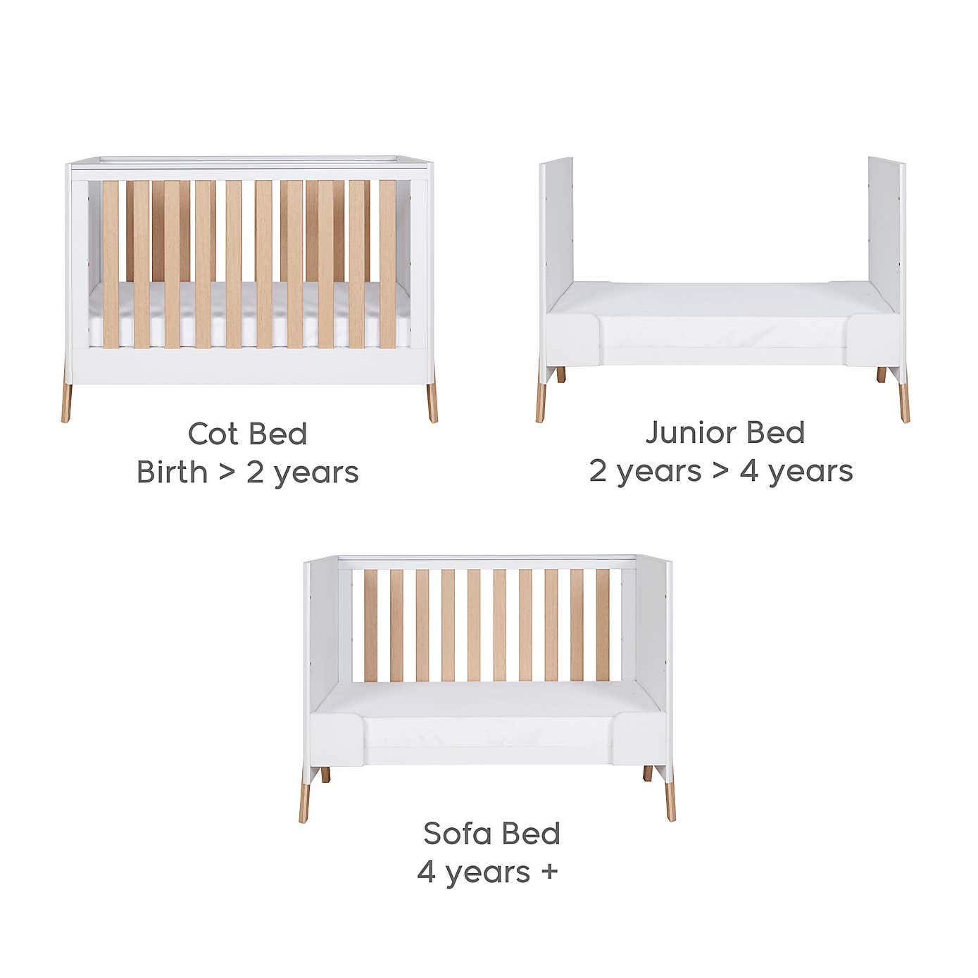 Tutti Bambini Fuori Mini 3 Piece Nursery Furniture Set