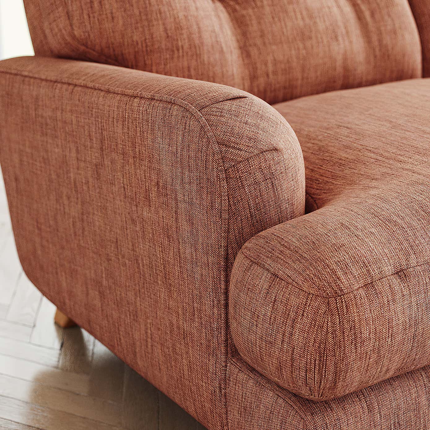 Martha Faux Linen Snuggle Chair