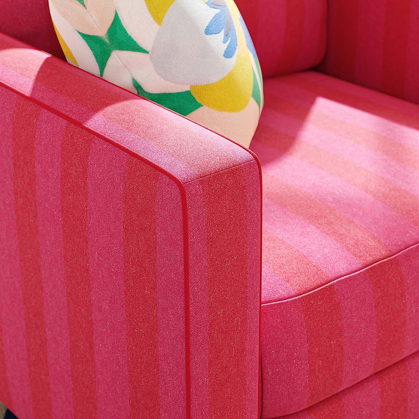 Zoe Elements Two Tone Woven Stripe Armchair