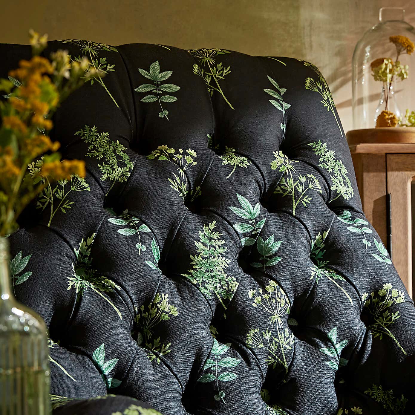 Bibury Marsh Botanical Print Armchair