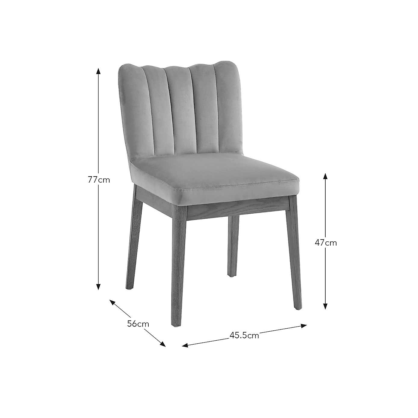 Delilah Dining Chair, Velvet