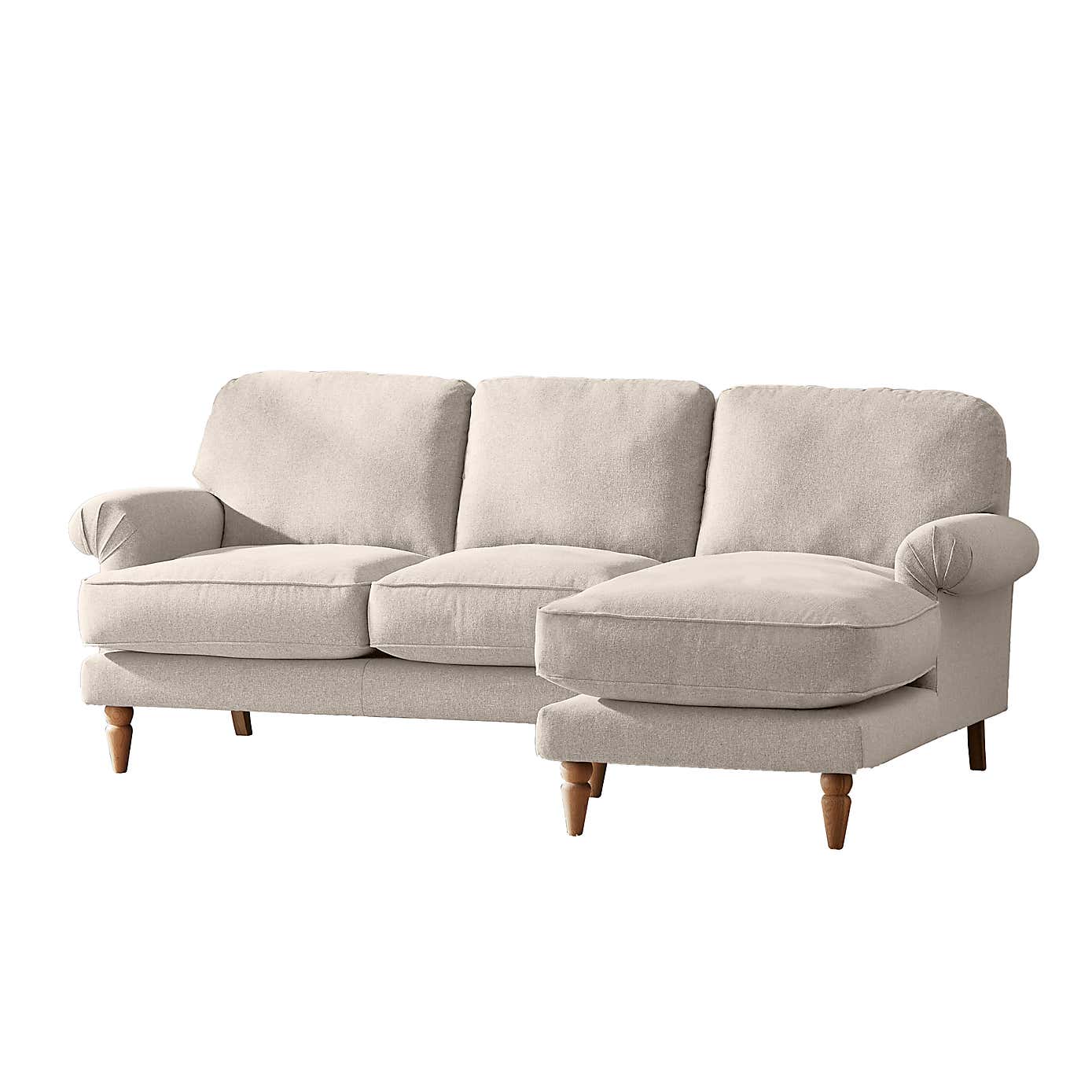 Jolene Soft Texture Corner Chaise Sofa