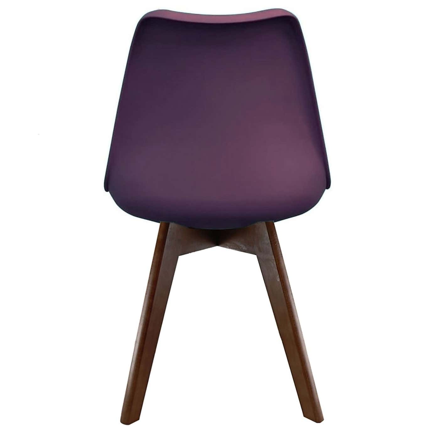 Fusion Living Soho Plastic Dining Chair with Squared Legs