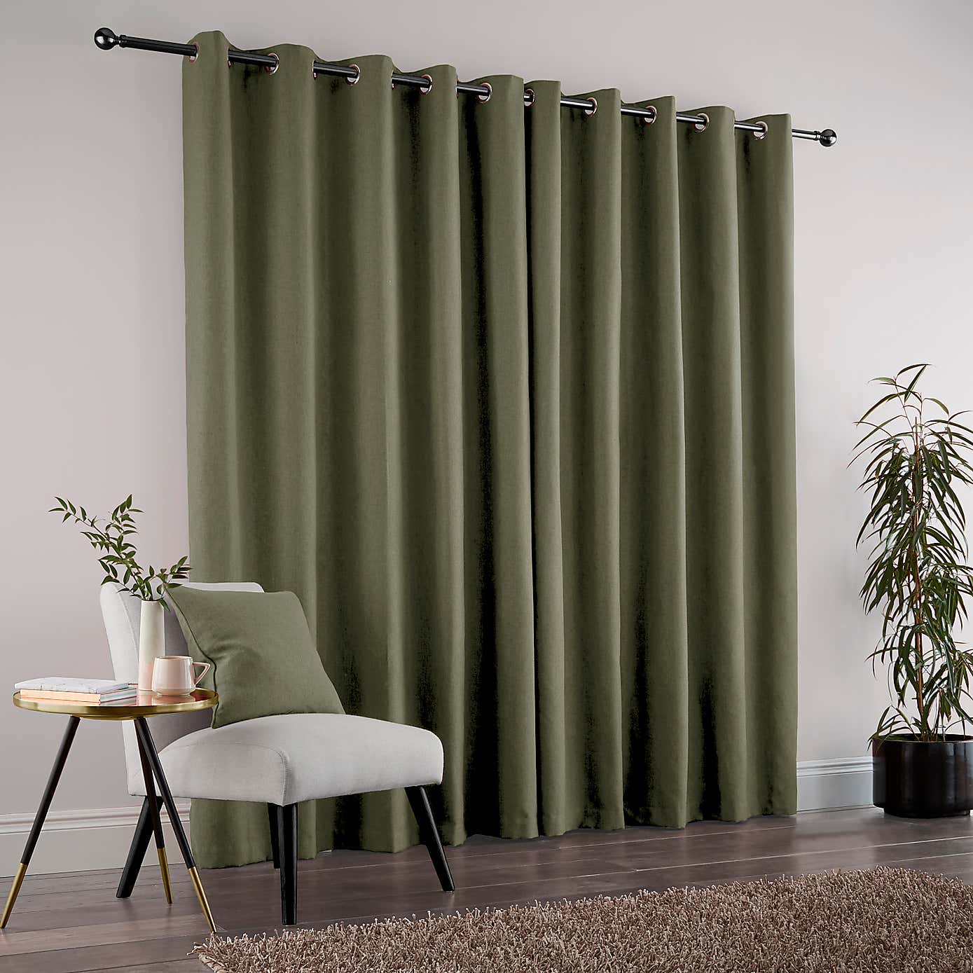 Jennings Natural Thermal Eyelet Curtains