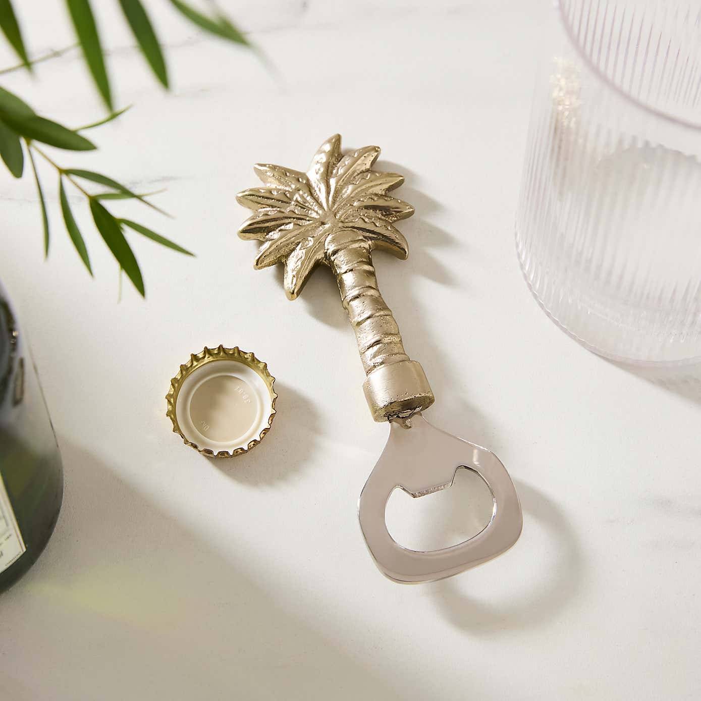 Gold Palm Bottle Opener