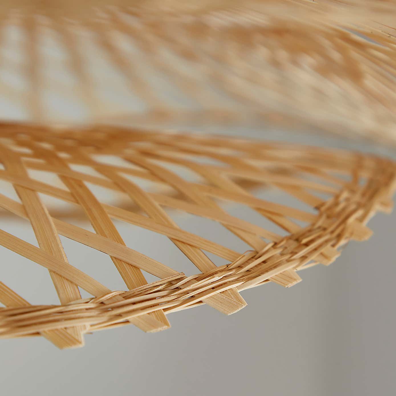 Bamboo Wave 2 Tier Easy Fit Pendant Shade