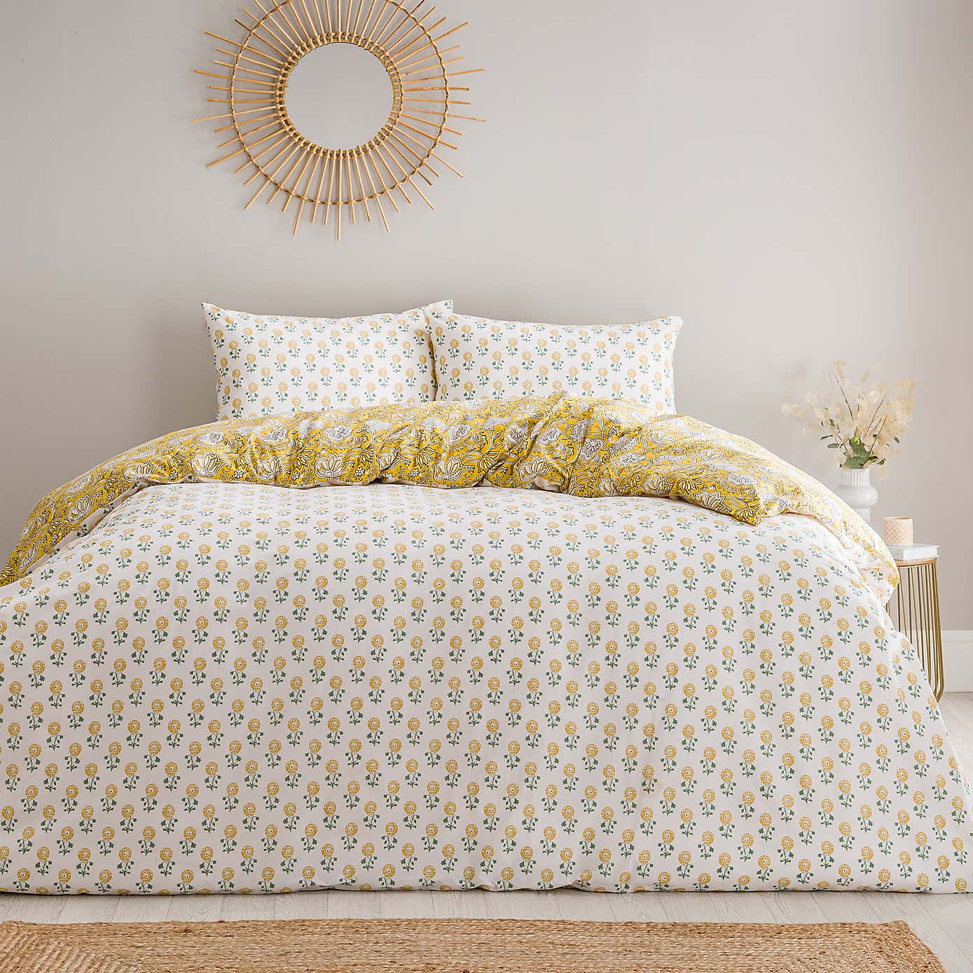 Lizzy Tile Cotton Duvet Cover & Pillowcase Set