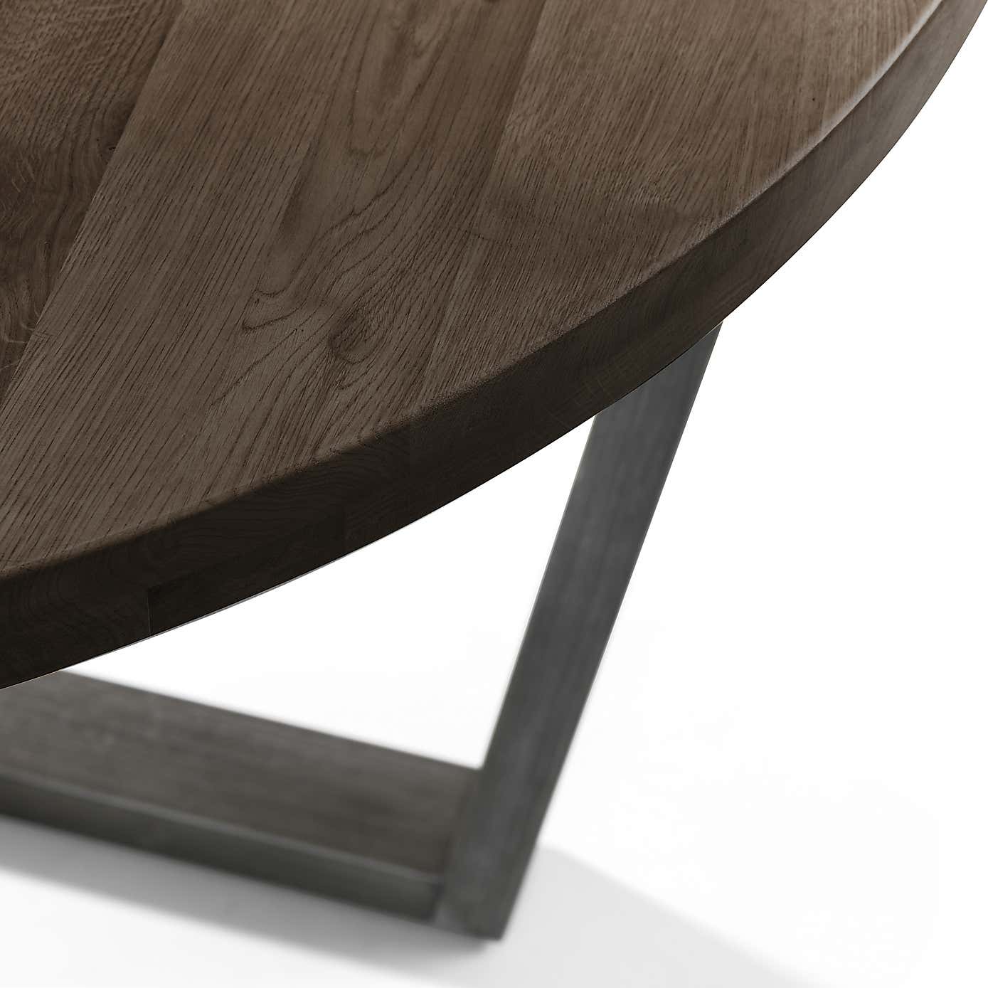 Brooklyn Round Dining Table Dark Oak