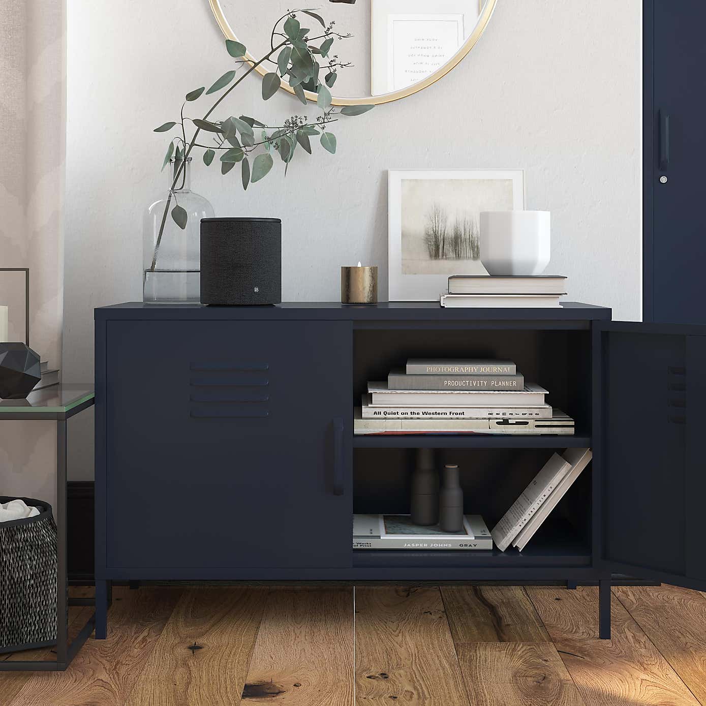 Bradford 2 Door Metal Accent Cabinet