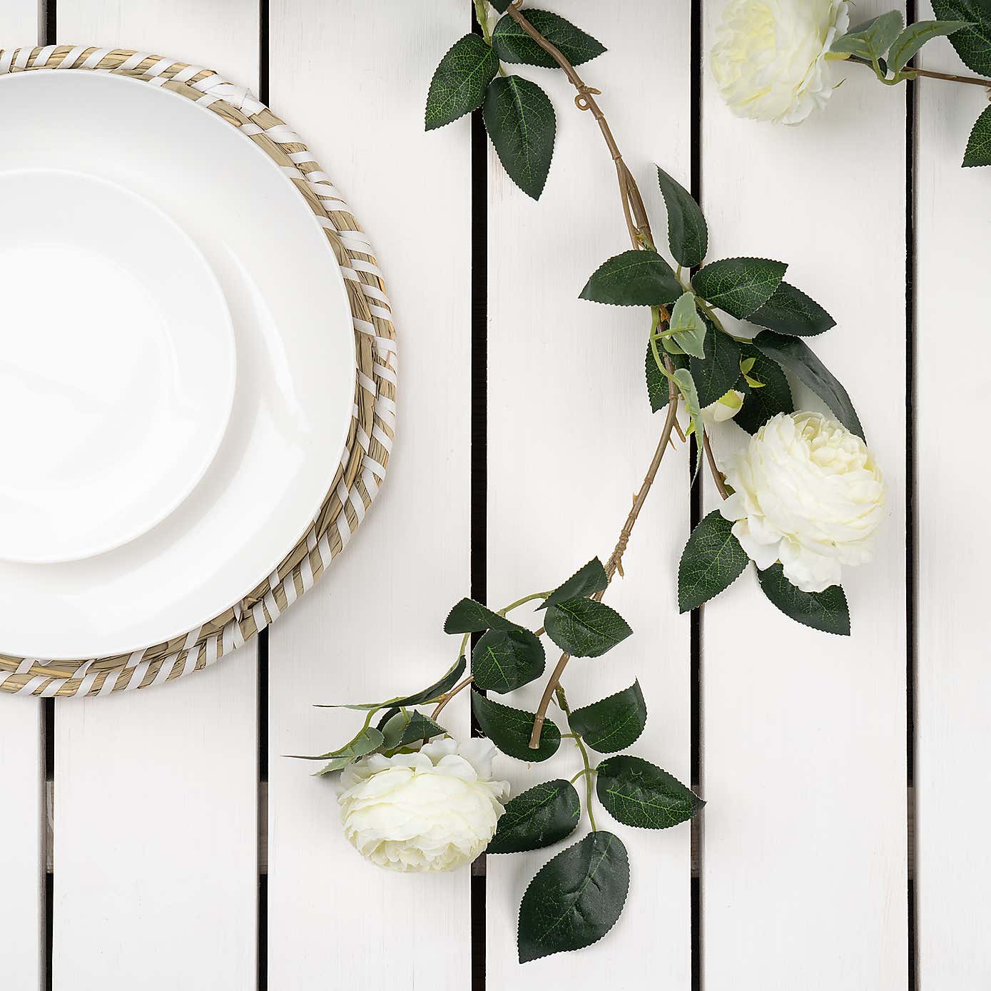 Artificial Camellia Rose Garland