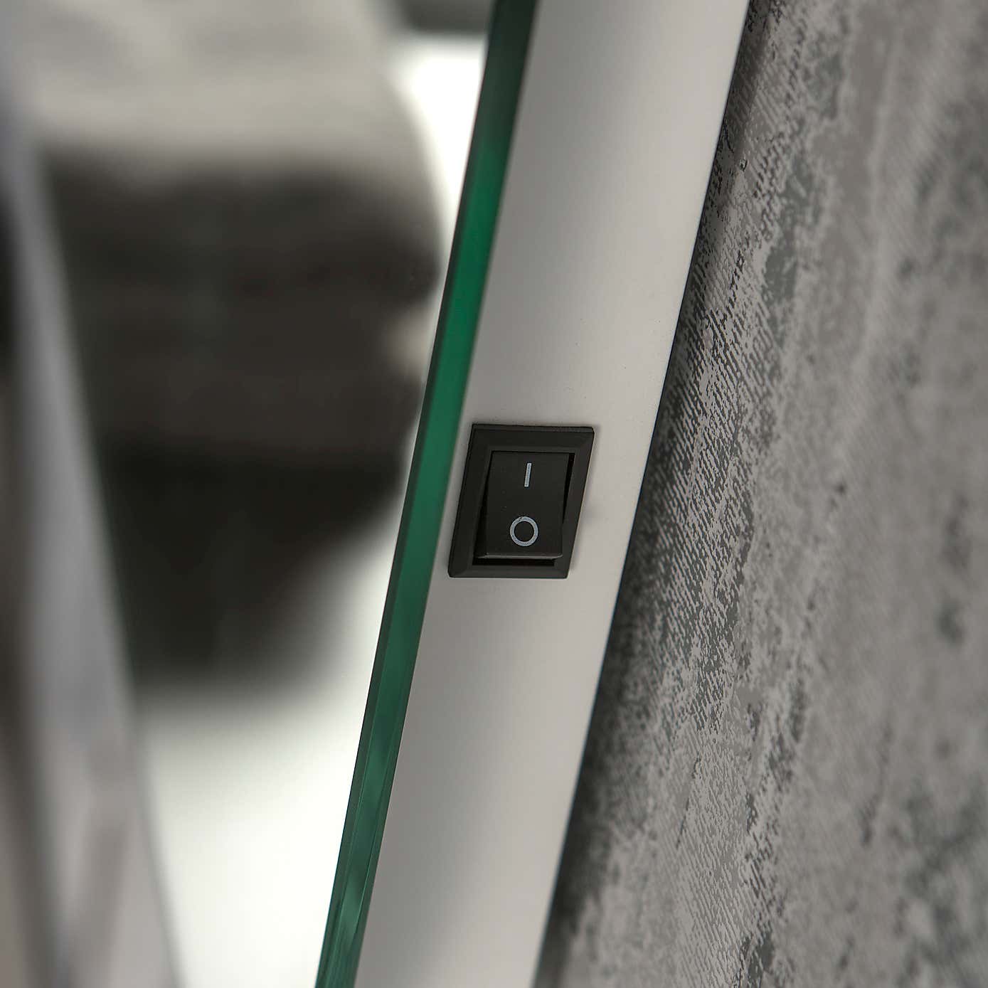 Swiss Curved Rectangle LED Wall Mirror