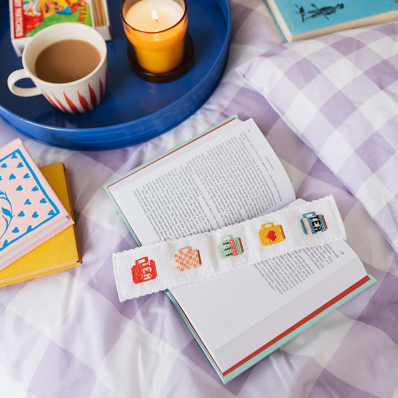 Cotton Clara Mugs Bookmark Cross Stitch Kit