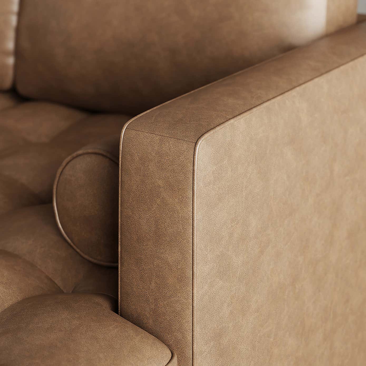 Zoe Faux Leather 3 Seater Corner Double Sofa Bed