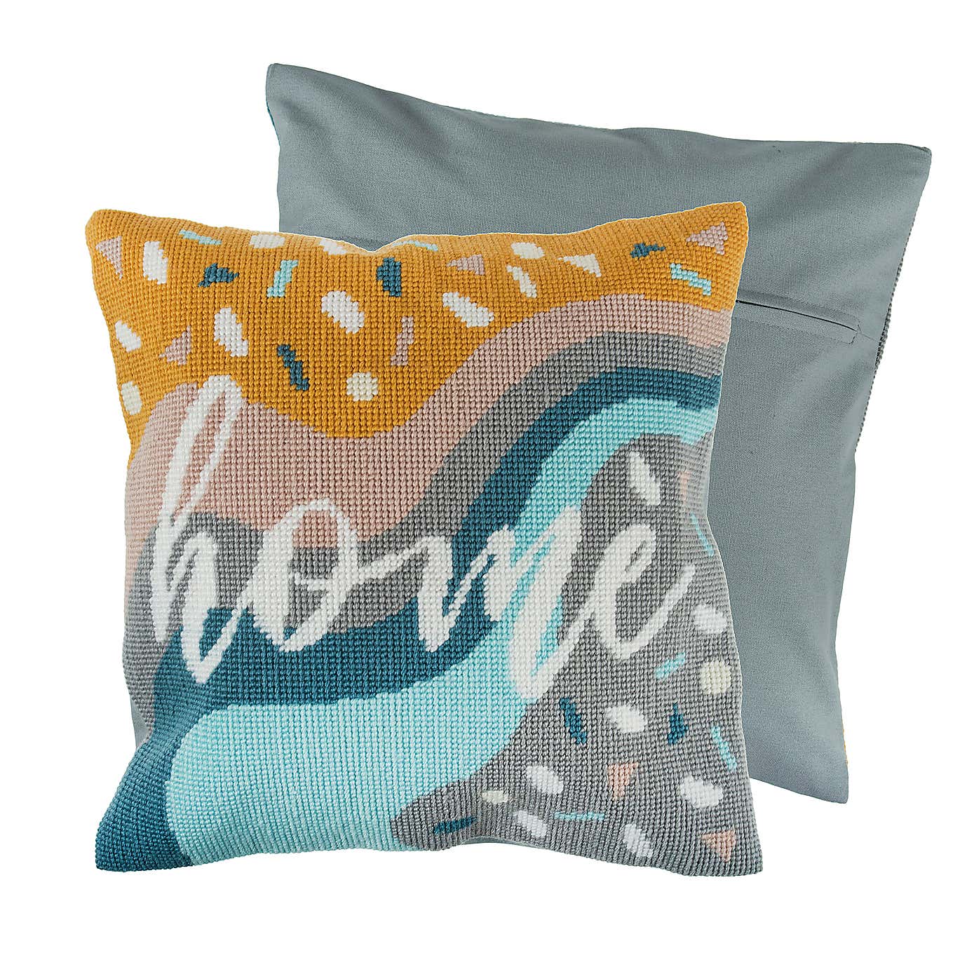 Half Cross Stitch Kit Cushion Home