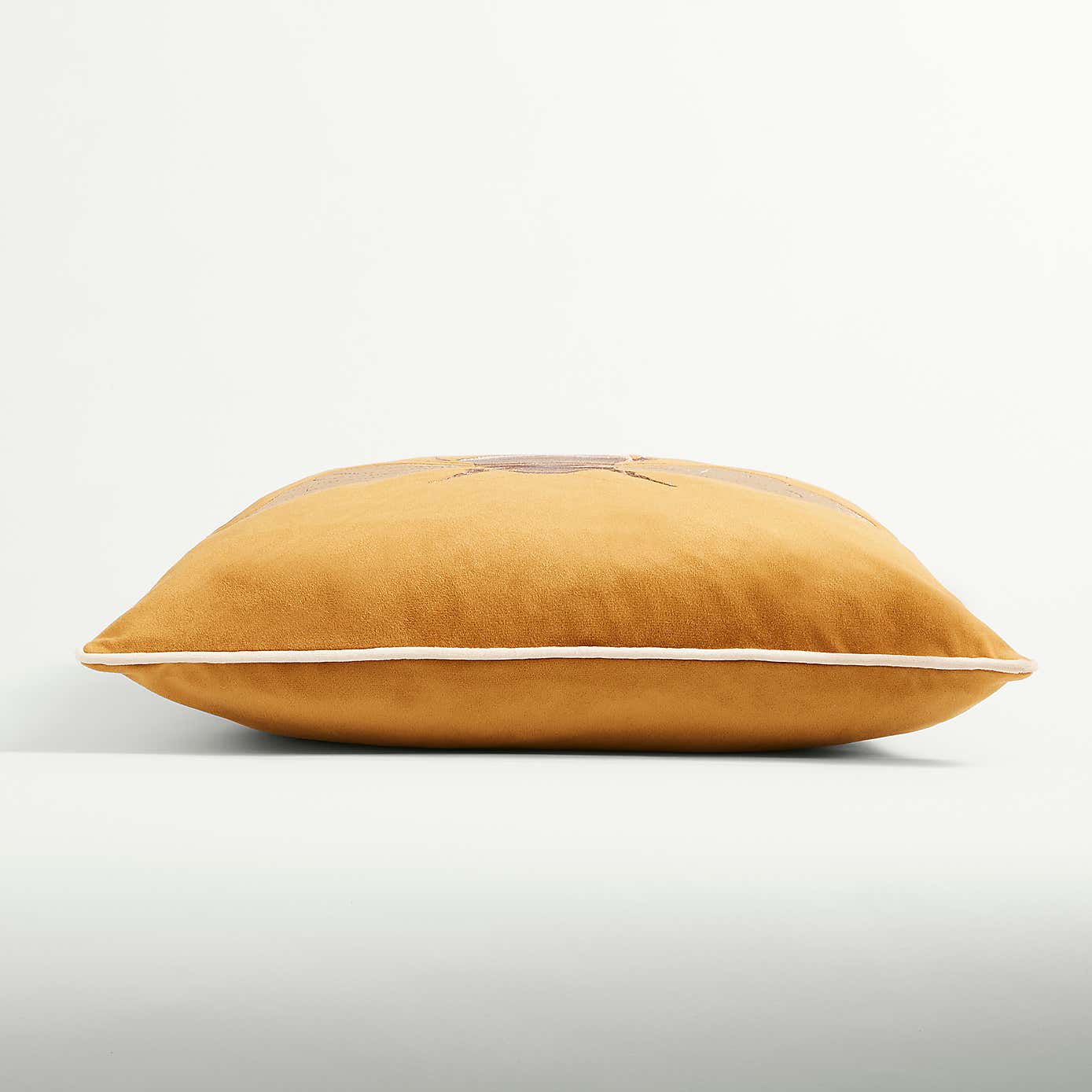 Embroidered Bee Square Cushion