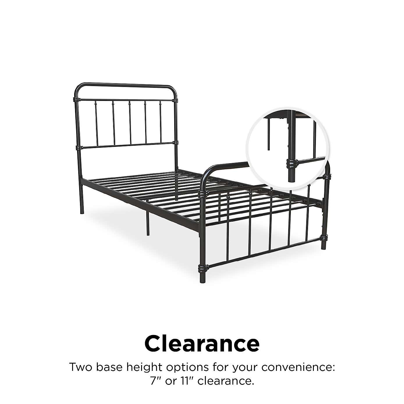 Dorel Home Wallace Metal Bed
